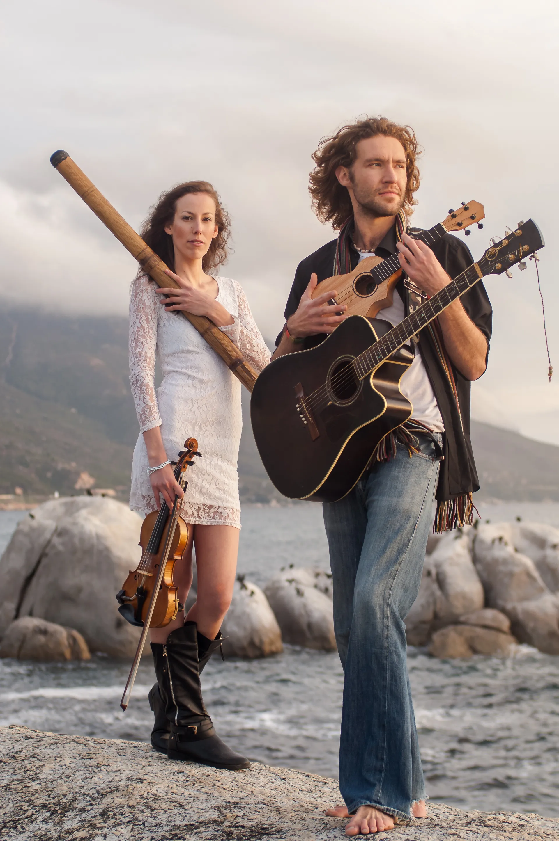Couple with Music Instruments